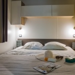 Chambre lit double Mobil-Home Privilège 2 Chambres - Camping Pays Basque