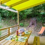 Terrasse Mobil-Home Privilège 2 Chambres - Camping Pays Basque